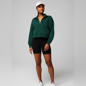 Women’s Fabletics Arhletic Year Round Terry Half Zip Pullover Sweatshirt